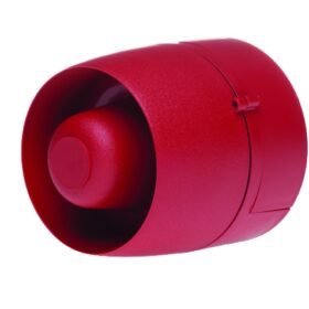 Sirène incendie conventionnelle FirePlus DB 24V DC rouge étanche IP65 – 32 tons (approuvée LPCB)