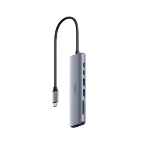 UH407 – Hub USB-C 7-en-1 HDMI 4K avec SD/TF
